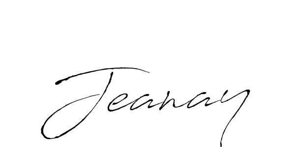 Design your own signature with our free online signature maker. With this signature software, you can create a handwritten (Antro_Vectra) signature for name Jeanay. Jeanay signature style 6 images and pictures png