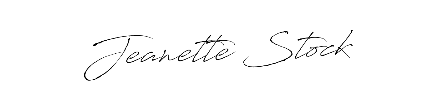 You can use this online signature creator to create a handwritten signature for the name Jeanette Stock. This is the best online autograph maker. Jeanette Stock signature style 6 images and pictures png