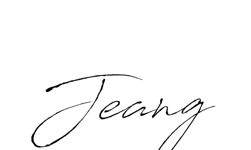 How to make Jeang signature? Antro_Vectra is a professional autograph style. Create handwritten signature for Jeang name. Jeang signature style 6 images and pictures png