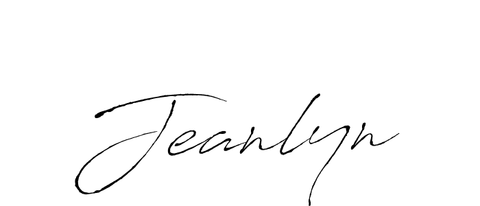 Design your own signature with our free online signature maker. With this signature software, you can create a handwritten (Antro_Vectra) signature for name Jeanlyn. Jeanlyn signature style 6 images and pictures png