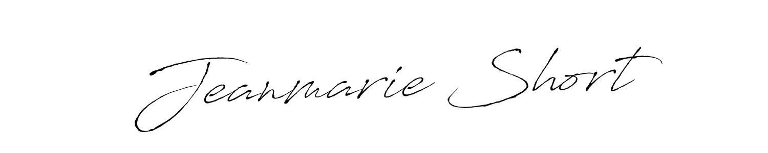 Use a signature maker to create a handwritten signature online. With this signature software, you can design (Antro_Vectra) your own signature for name Jeanmarie Short. Jeanmarie Short signature style 6 images and pictures png