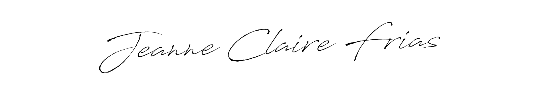 Antro_Vectra is a professional signature style that is perfect for those who want to add a touch of class to their signature. It is also a great choice for those who want to make their signature more unique. Get Jeanne Claire Frias name to fancy signature for free. Jeanne Claire Frias signature style 6 images and pictures png