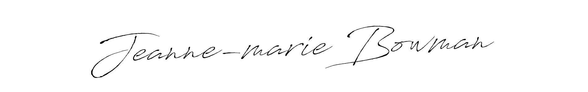 How to make Jeanne-marie Bowman signature? Antro_Vectra is a professional autograph style. Create handwritten signature for Jeanne-marie Bowman name. Jeanne-marie Bowman signature style 6 images and pictures png
