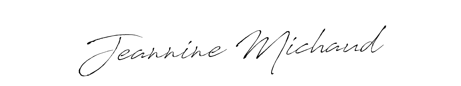 Design your own signature with our free online signature maker. With this signature software, you can create a handwritten (Antro_Vectra) signature for name Jeannine Michaud. Jeannine Michaud signature style 6 images and pictures png