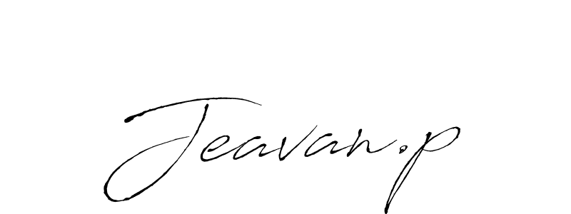Jeavan.p stylish signature style. Best Handwritten Sign (Antro_Vectra) for my name. Handwritten Signature Collection Ideas for my name Jeavan.p. Jeavan.p signature style 6 images and pictures png