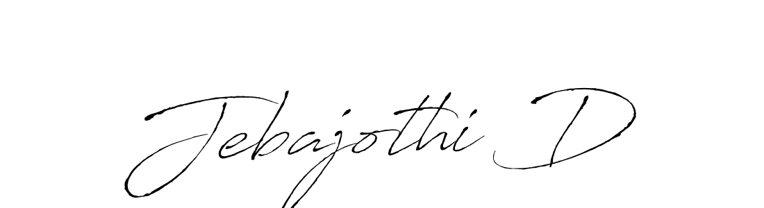 The best way (Antro_Vectra) to make a short signature is to pick only two or three words in your name. The name Jebajothi D include a total of six letters. For converting this name. Jebajothi D signature style 6 images and pictures png
