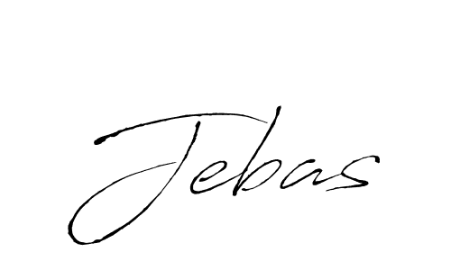 Use a signature maker to create a handwritten signature online. With this signature software, you can design (Antro_Vectra) your own signature for name Jebas. Jebas signature style 6 images and pictures png
