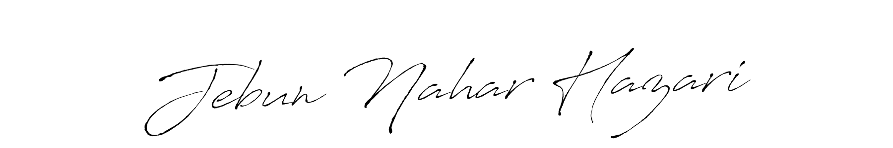 if you are searching for the best signature style for your name Jebun Nahar Hazari. so please give up your signature search. here we have designed multiple signature styles  using Antro_Vectra. Jebun Nahar Hazari signature style 6 images and pictures png