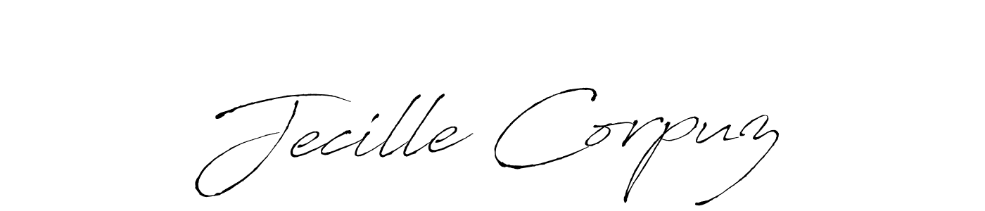 Make a short Jecille Corpuz signature style. Manage your documents anywhere anytime using Antro_Vectra. Create and add eSignatures, submit forms, share and send files easily. Jecille Corpuz signature style 6 images and pictures png