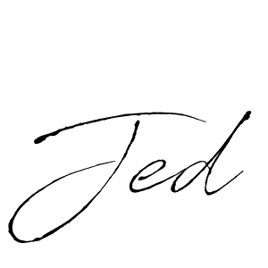 How to make Jed signature? Antro_Vectra is a professional autograph style. Create handwritten signature for Jed name. Jed signature style 6 images and pictures png