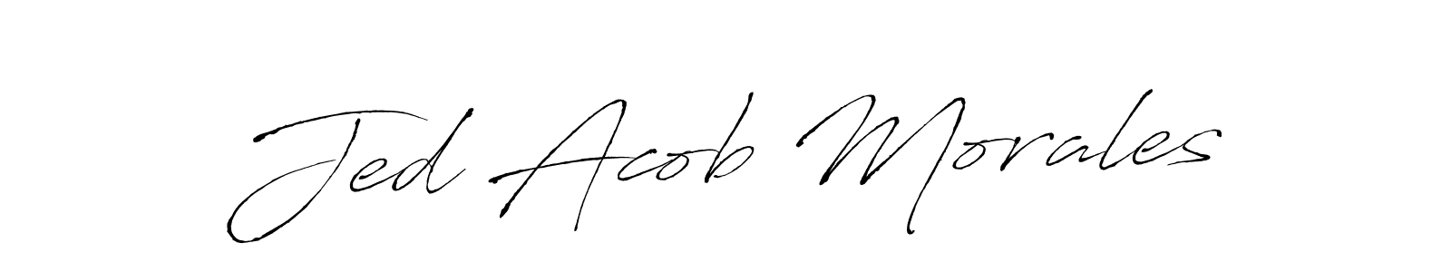 if you are searching for the best signature style for your name Jed Acob Morales. so please give up your signature search. here we have designed multiple signature styles  using Antro_Vectra. Jed Acob Morales signature style 6 images and pictures png