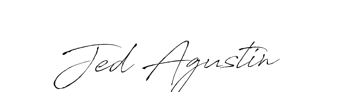 Antro_Vectra is a professional signature style that is perfect for those who want to add a touch of class to their signature. It is also a great choice for those who want to make their signature more unique. Get Jed Agustin name to fancy signature for free. Jed Agustin signature style 6 images and pictures png