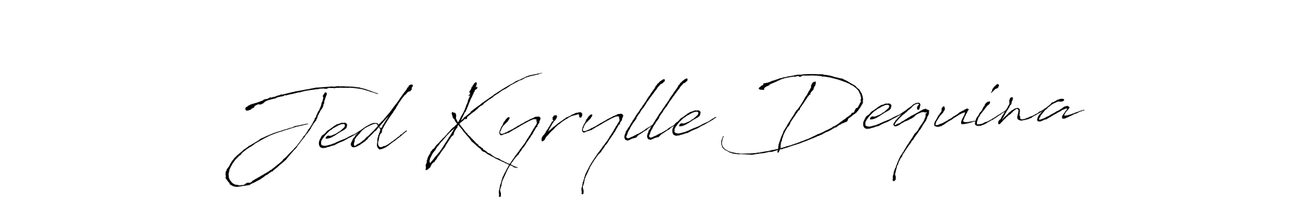 Create a beautiful signature design for name Jed Kyrylle Dequina. With this signature (Antro_Vectra) fonts, you can make a handwritten signature for free. Jed Kyrylle Dequina signature style 6 images and pictures png