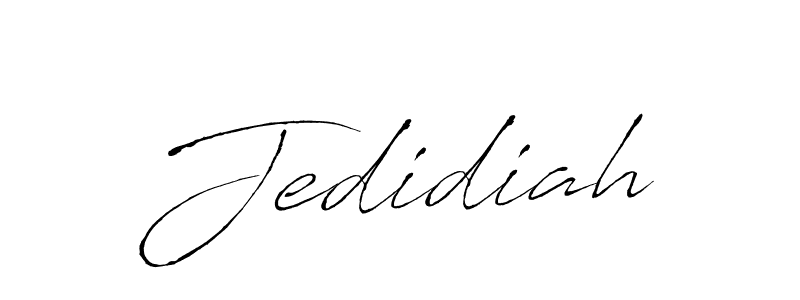 Make a beautiful signature design for name Jedidiah. With this signature (Antro_Vectra) style, you can create a handwritten signature for free. Jedidiah signature style 6 images and pictures png