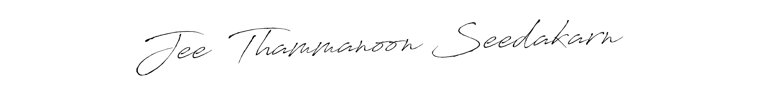 See photos of Jee  Thammanoon Seedakarn official signature by Spectra . Check more albums & portfolios. Read reviews & check more about Antro_Vectra font. Jee  Thammanoon Seedakarn signature style 6 images and pictures png