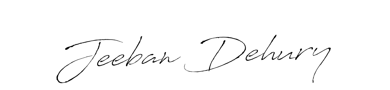 Also we have Jeeban Dehury name is the best signature style. Create professional handwritten signature collection using Antro_Vectra autograph style. Jeeban Dehury signature style 6 images and pictures png