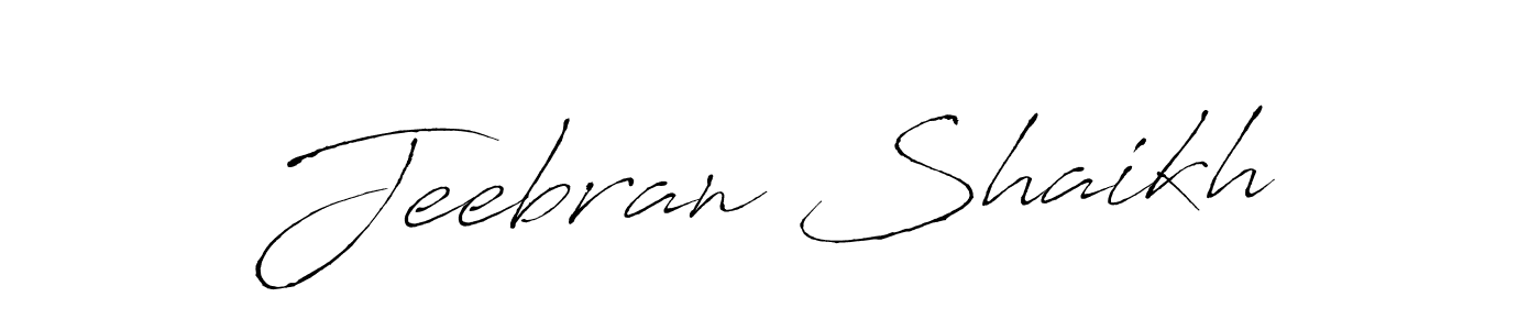 Design your own signature with our free online signature maker. With this signature software, you can create a handwritten (Antro_Vectra) signature for name Jeebran Shaikh. Jeebran Shaikh signature style 6 images and pictures png