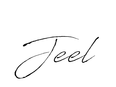 The best way (Antro_Vectra) to make a short signature is to pick only two or three words in your name. The name Jeel include a total of six letters. For converting this name. Jeel signature style 6 images and pictures png