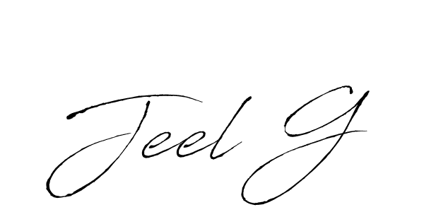 Design your own signature with our free online signature maker. With this signature software, you can create a handwritten (Antro_Vectra) signature for name Jeel G. Jeel G signature style 6 images and pictures png