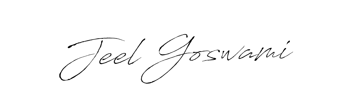 Antro_Vectra is a professional signature style that is perfect for those who want to add a touch of class to their signature. It is also a great choice for those who want to make their signature more unique. Get Jeel Goswami name to fancy signature for free. Jeel Goswami signature style 6 images and pictures png
