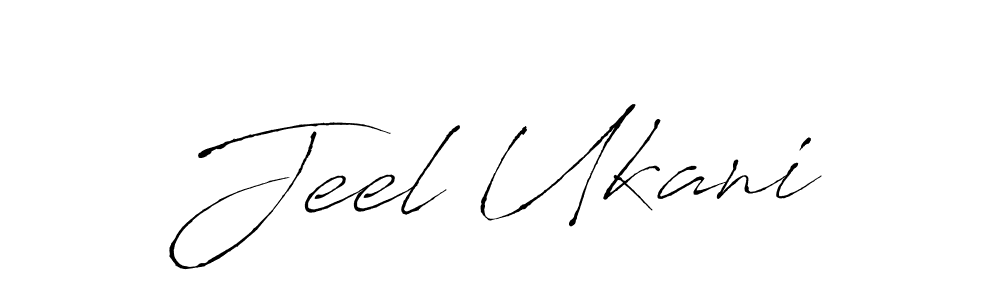 Also we have Jeel Ukani name is the best signature style. Create professional handwritten signature collection using Antro_Vectra autograph style. Jeel Ukani signature style 6 images and pictures png