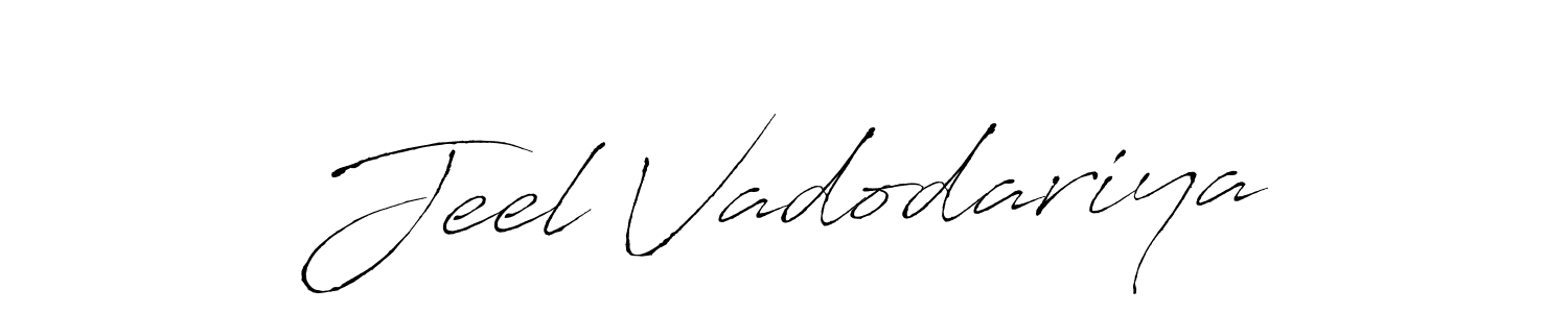 Antro_Vectra is a professional signature style that is perfect for those who want to add a touch of class to their signature. It is also a great choice for those who want to make their signature more unique. Get Jeel Vadodariya name to fancy signature for free. Jeel Vadodariya signature style 6 images and pictures png