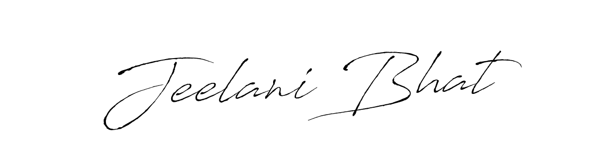 Design your own signature with our free online signature maker. With this signature software, you can create a handwritten (Antro_Vectra) signature for name Jeelani Bhat. Jeelani Bhat signature style 6 images and pictures png