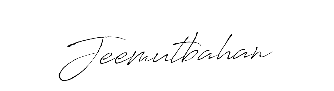 Design your own signature with our free online signature maker. With this signature software, you can create a handwritten (Antro_Vectra) signature for name Jeemutbahan. Jeemutbahan signature style 6 images and pictures png