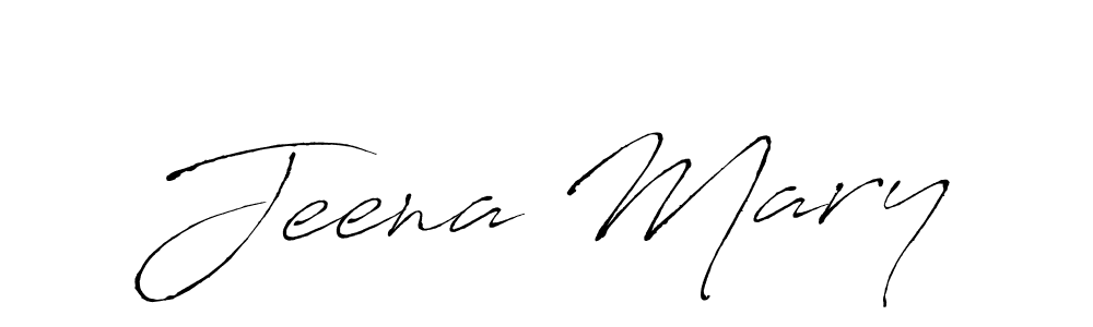 Create a beautiful signature design for name Jeena Mary. With this signature (Antro_Vectra) fonts, you can make a handwritten signature for free. Jeena Mary signature style 6 images and pictures png