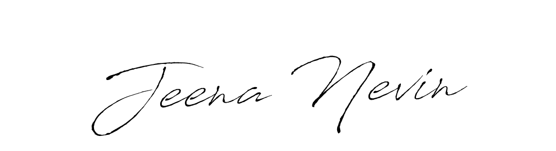 You can use this online signature creator to create a handwritten signature for the name Jeena Nevin. This is the best online autograph maker. Jeena Nevin signature style 6 images and pictures png