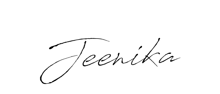 Make a beautiful signature design for name Jeenika. With this signature (Antro_Vectra) style, you can create a handwritten signature for free. Jeenika signature style 6 images and pictures png