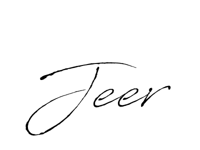 Antro_Vectra is a professional signature style that is perfect for those who want to add a touch of class to their signature. It is also a great choice for those who want to make their signature more unique. Get Jeer name to fancy signature for free. Jeer signature style 6 images and pictures png