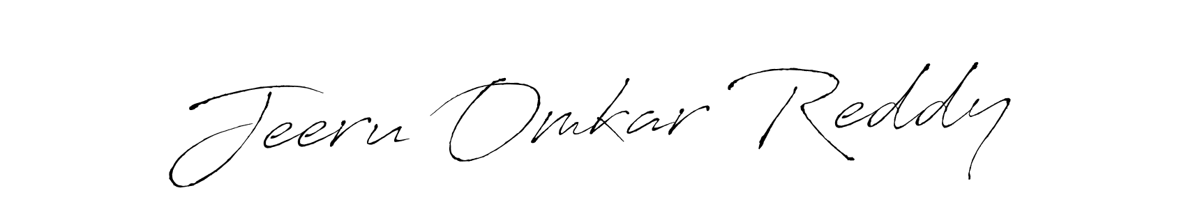 Design your own signature with our free online signature maker. With this signature software, you can create a handwritten (Antro_Vectra) signature for name Jeeru Omkar Reddy. Jeeru Omkar Reddy signature style 6 images and pictures png