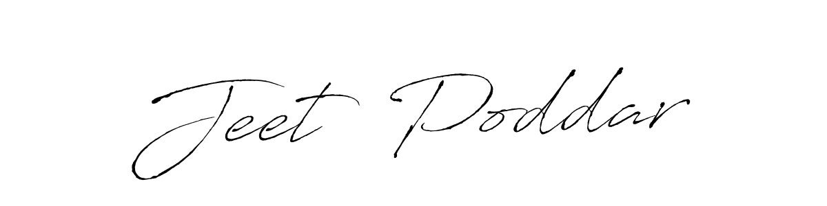 The best way (Antro_Vectra) to make a short signature is to pick only two or three words in your name. The name Jeet  Poddar include a total of six letters. For converting this name. Jeet  Poddar signature style 6 images and pictures png