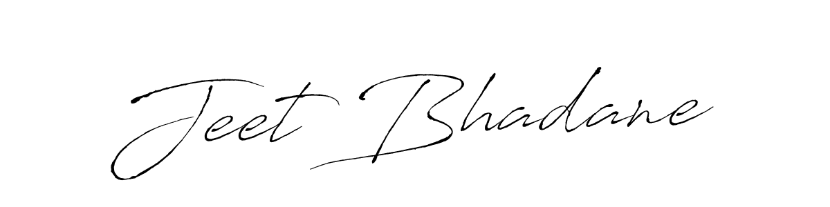 Make a beautiful signature design for name Jeet Bhadane. With this signature (Antro_Vectra) style, you can create a handwritten signature for free. Jeet Bhadane signature style 6 images and pictures png