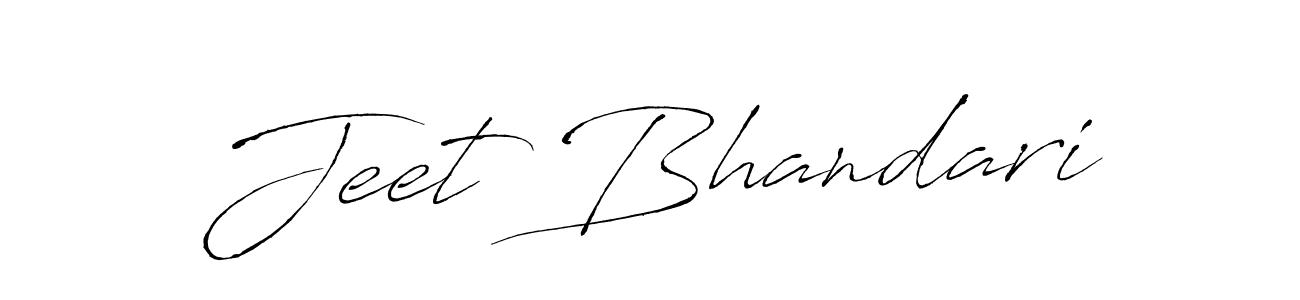 Design your own signature with our free online signature maker. With this signature software, you can create a handwritten (Antro_Vectra) signature for name Jeet Bhandari. Jeet Bhandari signature style 6 images and pictures png