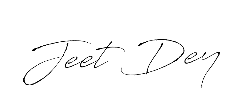 How to make Jeet Dey name signature. Use Antro_Vectra style for creating short signs online. This is the latest handwritten sign. Jeet Dey signature style 6 images and pictures png