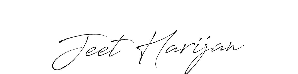 Make a beautiful signature design for name Jeet Harijan. With this signature (Antro_Vectra) style, you can create a handwritten signature for free. Jeet Harijan signature style 6 images and pictures png