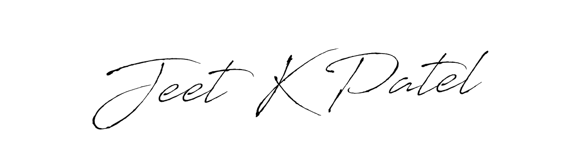 Jeet K Patel stylish signature style. Best Handwritten Sign (Antro_Vectra) for my name. Handwritten Signature Collection Ideas for my name Jeet K Patel. Jeet K Patel signature style 6 images and pictures png