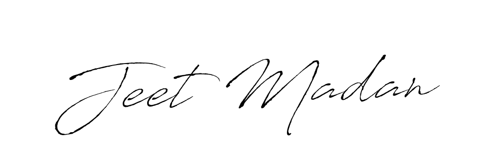 Design your own signature with our free online signature maker. With this signature software, you can create a handwritten (Antro_Vectra) signature for name Jeet Madan. Jeet Madan signature style 6 images and pictures png