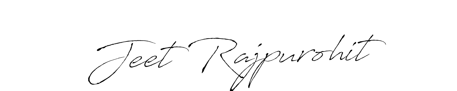 Create a beautiful signature design for name Jeet Rajpurohit. With this signature (Antro_Vectra) fonts, you can make a handwritten signature for free. Jeet Rajpurohit signature style 6 images and pictures png