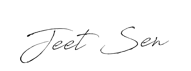 Use a signature maker to create a handwritten signature online. With this signature software, you can design (Antro_Vectra) your own signature for name Jeet Sen. Jeet Sen signature style 6 images and pictures png