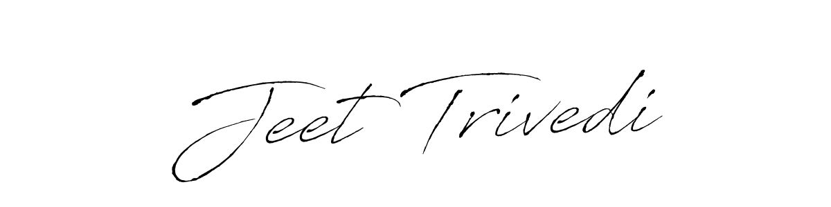 Design your own signature with our free online signature maker. With this signature software, you can create a handwritten (Antro_Vectra) signature for name Jeet Trivedi. Jeet Trivedi signature style 6 images and pictures png