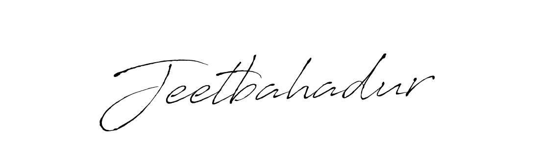 Use a signature maker to create a handwritten signature online. With this signature software, you can design (Antro_Vectra) your own signature for name Jeetbahadur. Jeetbahadur signature style 6 images and pictures png