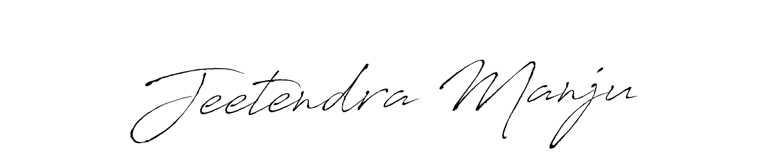 Similarly Antro_Vectra is the best handwritten signature design. Signature creator online .You can use it as an online autograph creator for name Jeetendra Manju. Jeetendra Manju signature style 6 images and pictures png