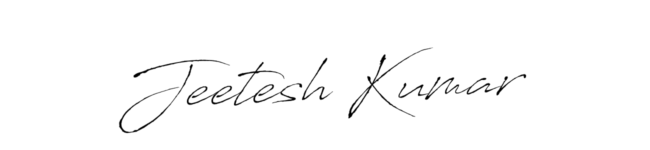 Design your own signature with our free online signature maker. With this signature software, you can create a handwritten (Antro_Vectra) signature for name Jeetesh Kumar. Jeetesh Kumar signature style 6 images and pictures png