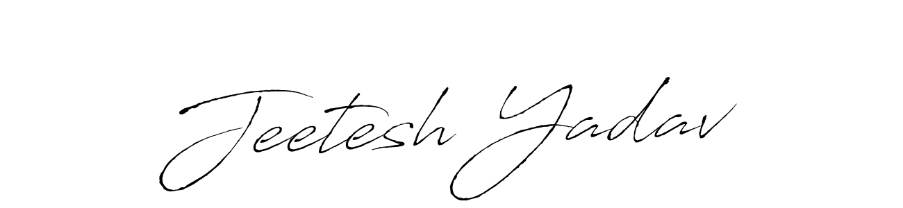 Also we have Jeetesh Yadav name is the best signature style. Create professional handwritten signature collection using Antro_Vectra autograph style. Jeetesh Yadav signature style 6 images and pictures png