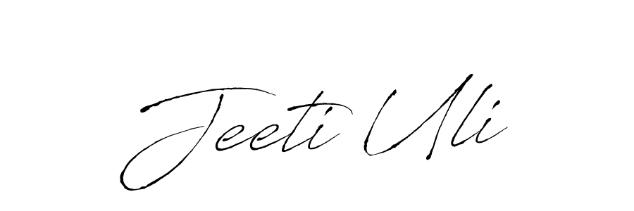 You can use this online signature creator to create a handwritten signature for the name Jeeti Uli. This is the best online autograph maker. Jeeti Uli signature style 6 images and pictures png