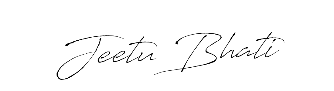 Use a signature maker to create a handwritten signature online. With this signature software, you can design (Antro_Vectra) your own signature for name Jeetu Bhati. Jeetu Bhati signature style 6 images and pictures png