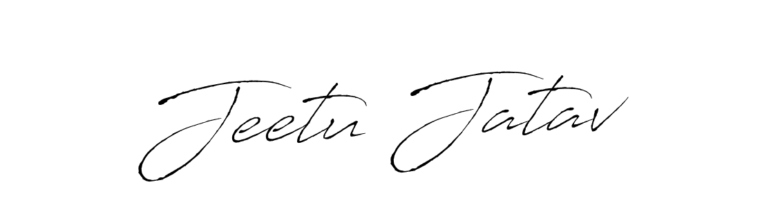 How to make Jeetu Jatav signature? Antro_Vectra is a professional autograph style. Create handwritten signature for Jeetu Jatav name. Jeetu Jatav signature style 6 images and pictures png